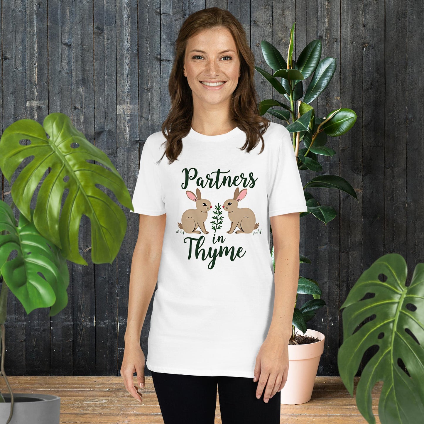 Partenaires du Temps | Adorable T-shirt Lapin de Jardin
