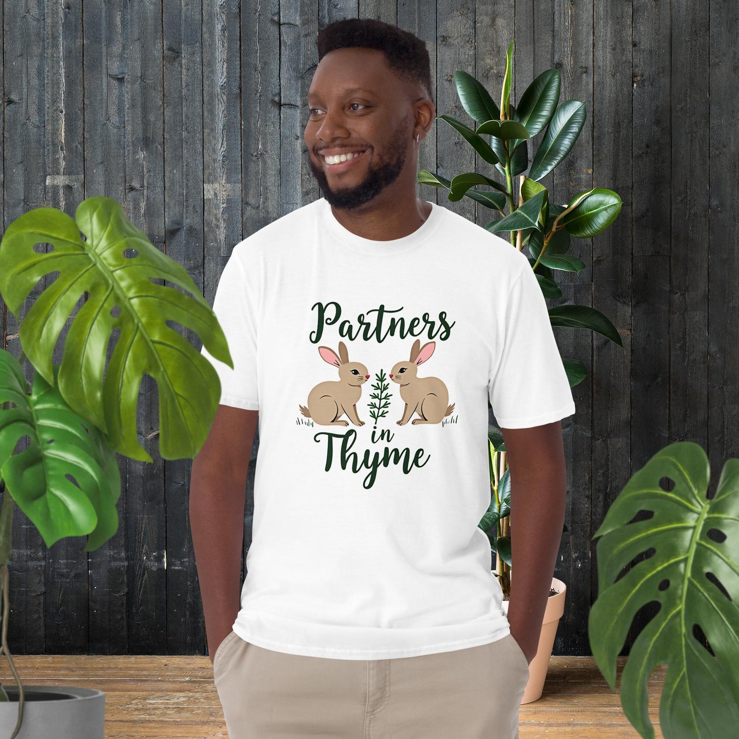 Partenaires du Temps | Adorable T-shirt Lapin de Jardin