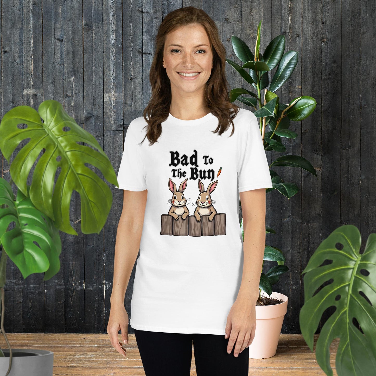 Mauvais Lapin Lapin Rock-N-Roll Drôle T-Shirt
