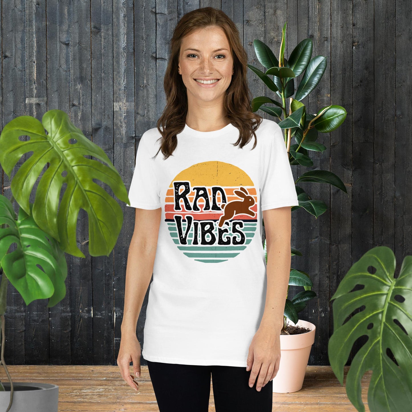 Lapin ondes positives | T-shirt style vintage