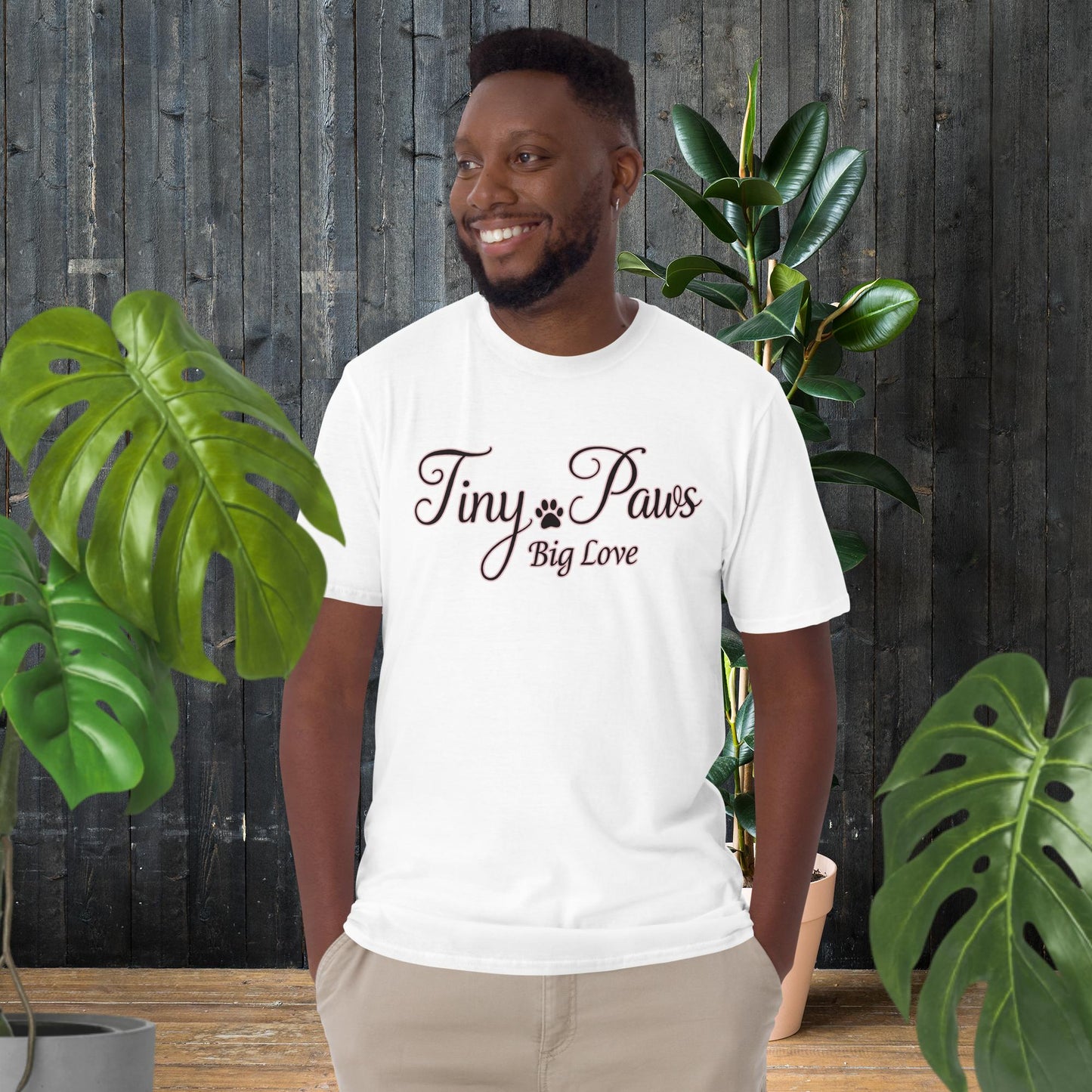 Winzige Pfoten, große Liebe | Elegantes T-Shirt für Tierliebhaber