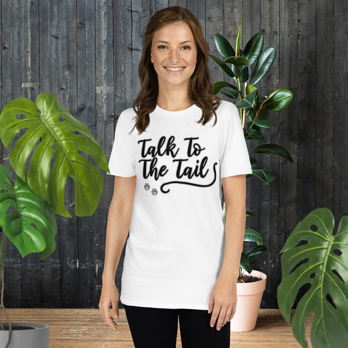 Parle à la queue | T-shirt sarcastique pour amoureux des animaux