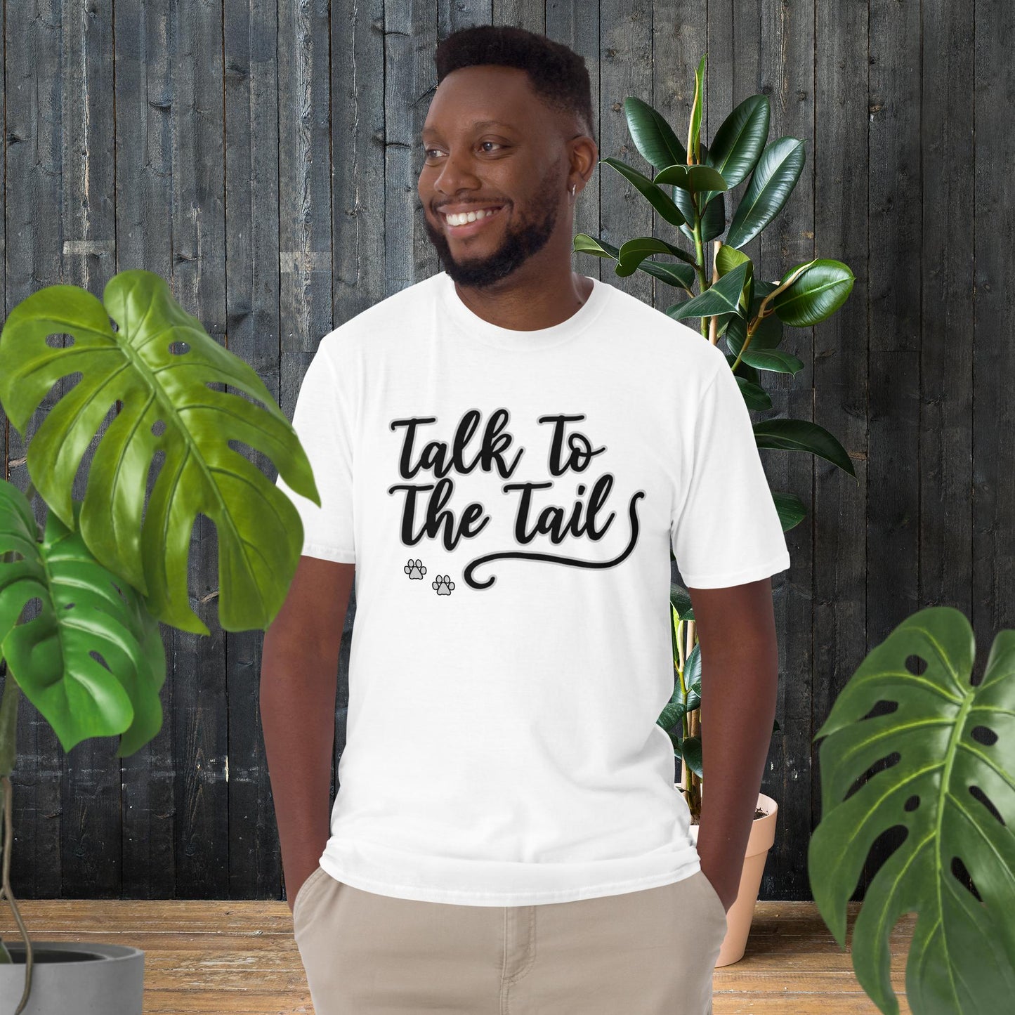 Parle à la queue | T-shirt sarcastique pour amoureux des animaux