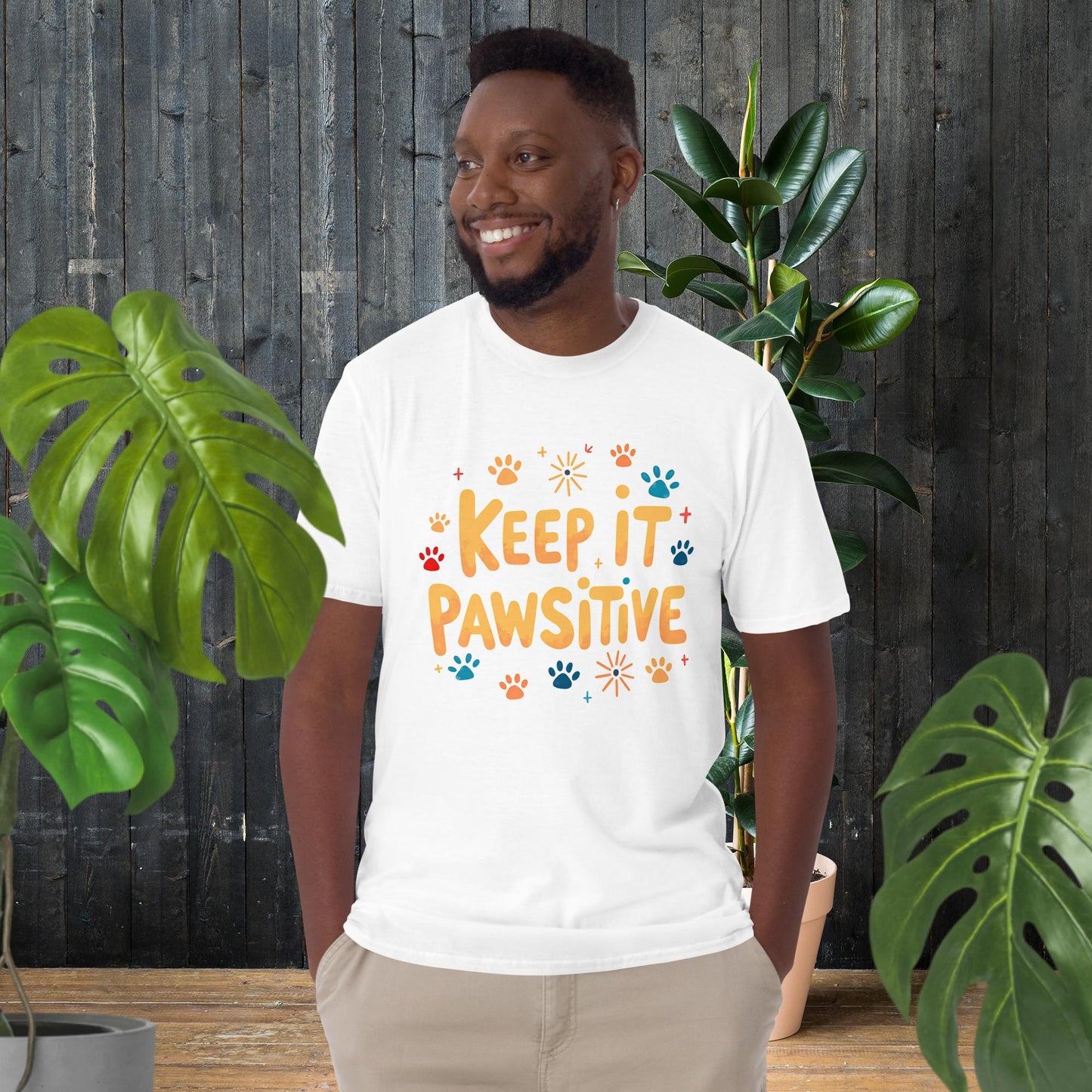 Bleib positiv | T-Shirt für Tierliebhaber