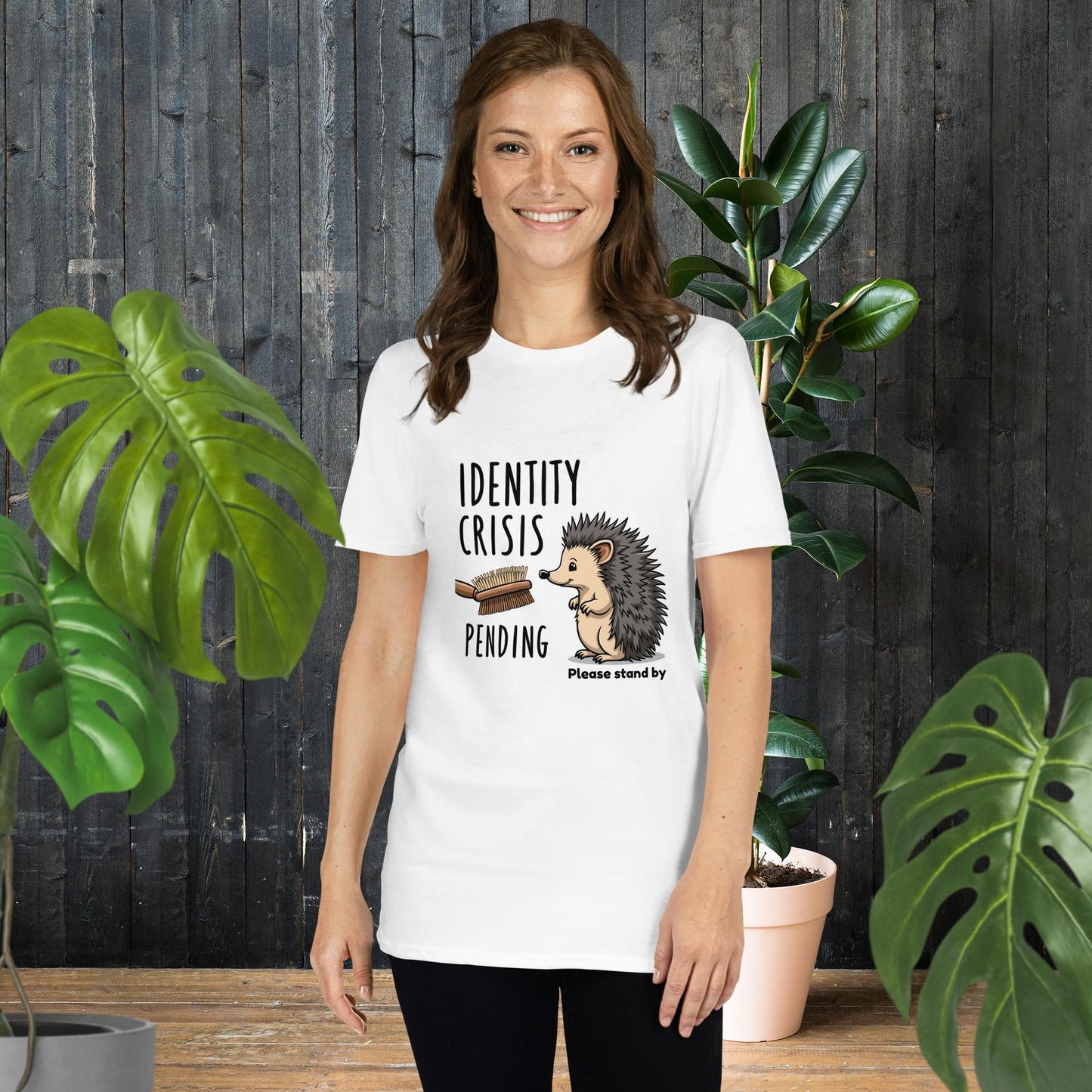 Identitätskrise in Kürze | Lustiges Igel-T-Shirt