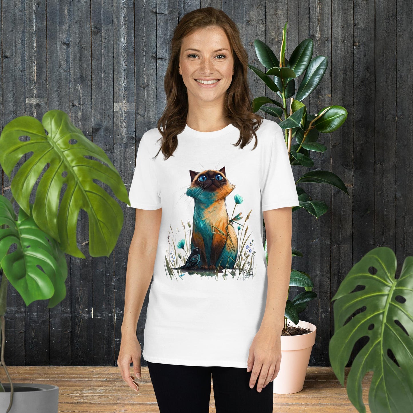 Wide-Eyed Cat | Whimsical Cat T-Shirt