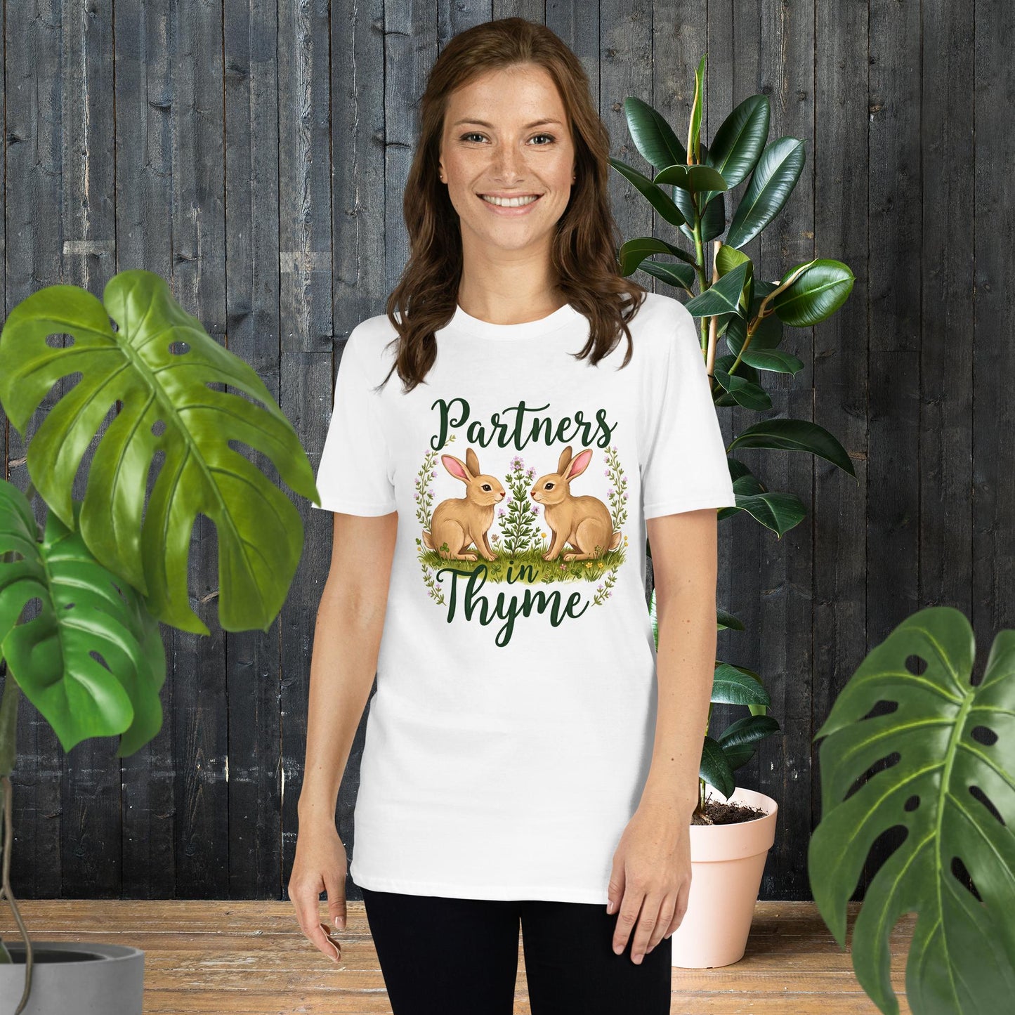 Partners in Thyme | Charming Garden Rabbit T-Shirt