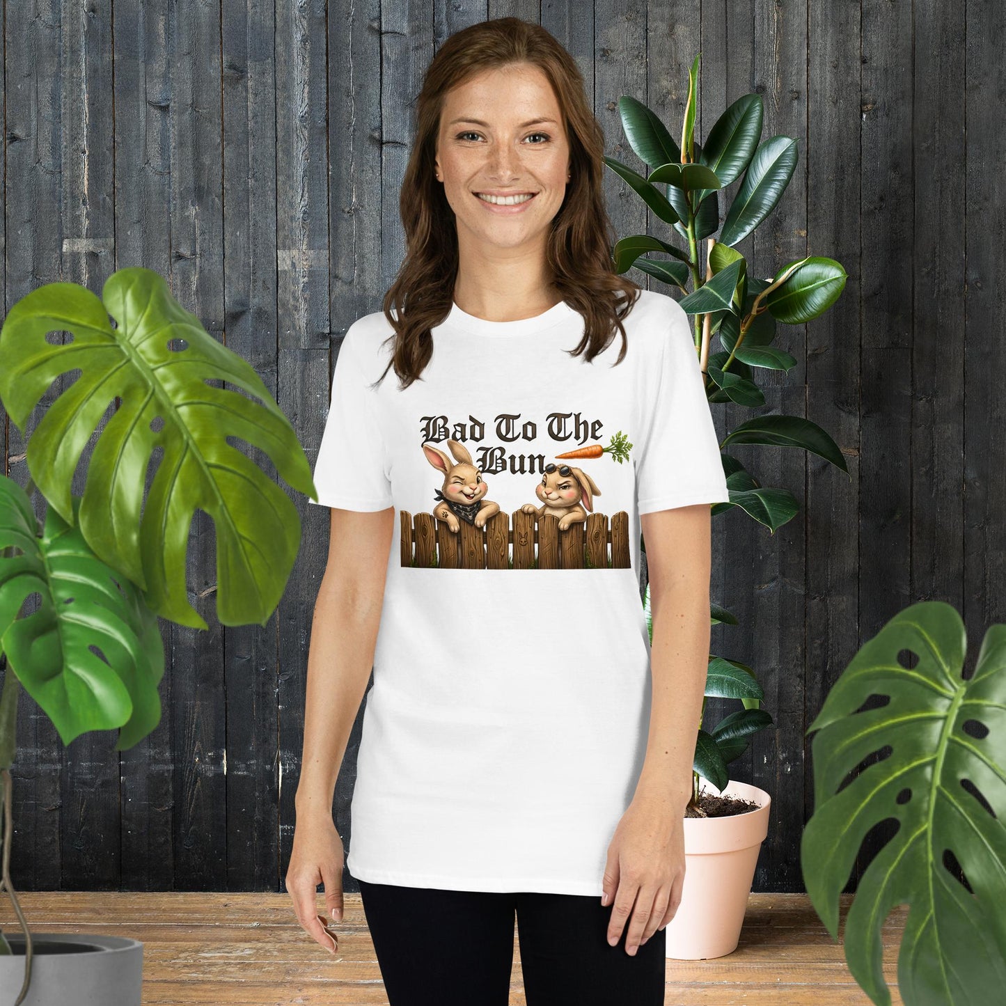 Bad to the Bun | Funny Rock-N-Roll Rabbit T-Shirt