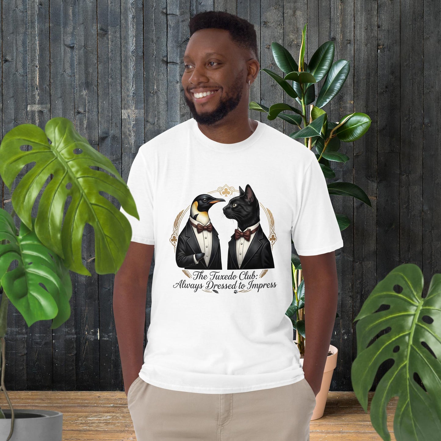 O Clube do Smoking | T-Shirt de Gato e Pinguim