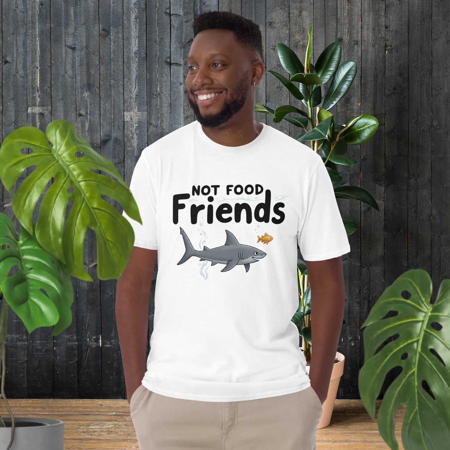 Não Amigos de Comida | T-Shirt Engraçada de Tubarão